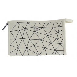 Monarch Bijoux - Makeup Bag Gray  (Snap Line)