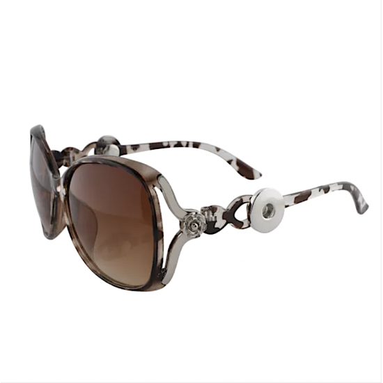 Monarch Bijoux - Leopard Brown Rose - Sunglasses (Snap Line)