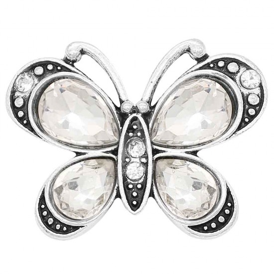 Monarch Bijoux -  Crystal Butterfly - Classic Snap  (Snap Line)