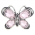 Monarch Bijoux -  Pink Crystal Butterfly - Classic Snap  (Snap Line)