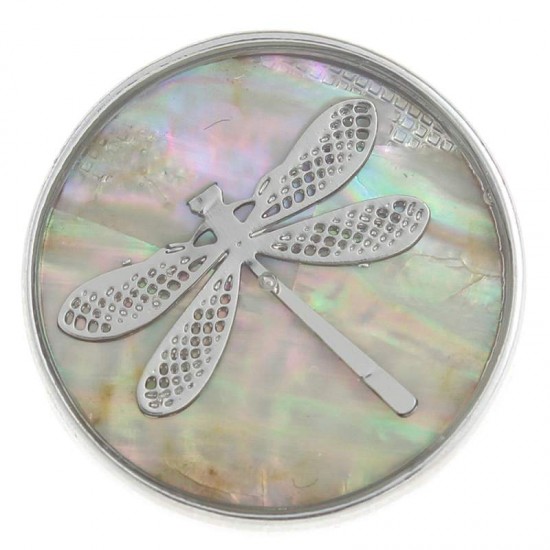 Monarch Bijoux -  DragonFly on Shells Classic Snap  (Snap Line)