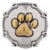 Monarch Bijoux -  Pet Paw Gold Classic Snap  (Snap Line)