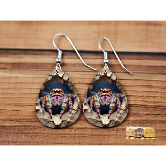 Earring - 3D Spider Earring - 3D Spider
