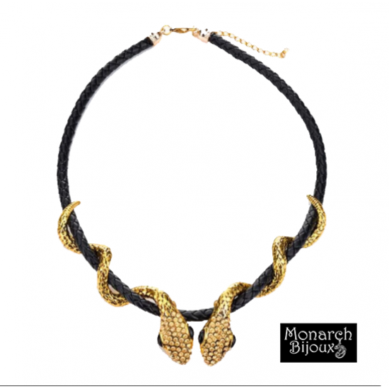 Monarch Bijoux -  Snake Necklace on cord