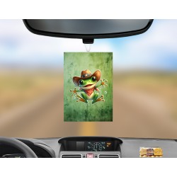 SARCASM-Air Fresheners - Frog cowboy