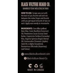 Black Vulture Beard Co. - Bamboo Teak Moustache Wax