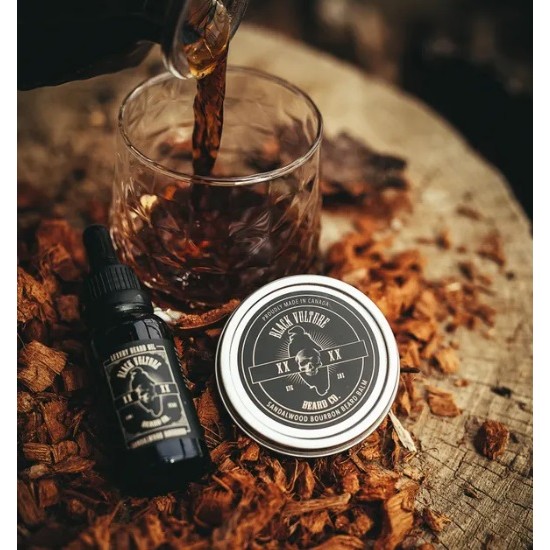 Black Vulture Beard Co. - Sandalwood Bourbon Luxury Beard Oil