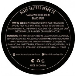 Black Vulture Beard Co. - Premium Sandalwood Bourbon Beard Balm