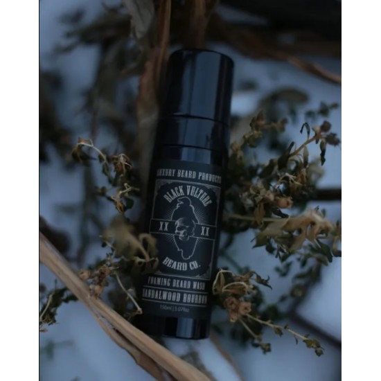 Black Vulture Beard Co. - Sandalwood Bourbon Foaming Beard Wash