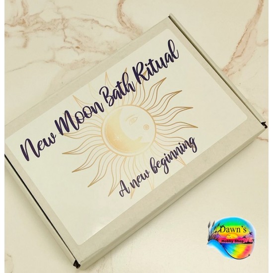  Ritual Bath Kit - New Moon - A New Beginning Crystal Bath Gift Box