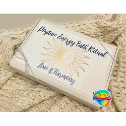  Ritual Bath Kit -Positivity - Love and Harmony  Crystal Bath Gift Box