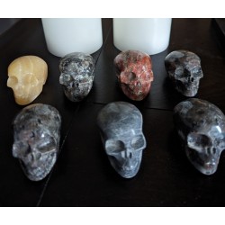 Crystal carved skulls 