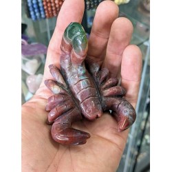 Scorpion - Ocean Jasper Carving