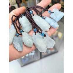 Blue Aventurine Pendant Necklace on a String