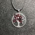 Tree of Life  Pendant Necklace -Ruby