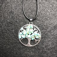 Tree of Life  Pendant Necklace - Turquoise