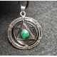 Pendant Crystal Necklace - Malachite