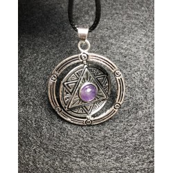 Pendant Crystal Necklace - Amethyst