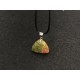 Pendant Crystal Necklace - Unakite