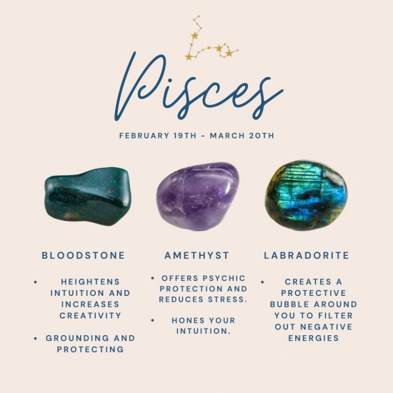  Horoscope Crystal Bundle - Pisces