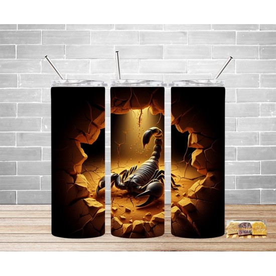 Tumbler -   Scorpion Hole  3D  20oz  