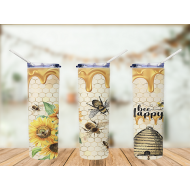 Tumbler Bee Happy - 20oz 