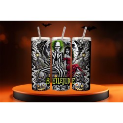Tumbler -  BeetleJuice & Lydia  20oz  