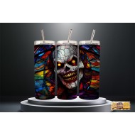 Tumbler -  Stained Glass Clown     20oz  