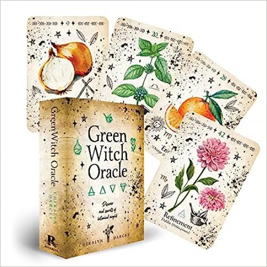 Tarot Cards- Green Witch Oracle Cards: Discover Real Secrets of Botanical Magick- 44 card deck