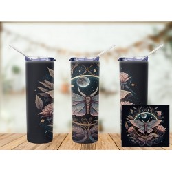 Tumbler- Mystical Moth Celestial -20oz 